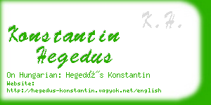 konstantin hegedus business card