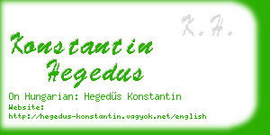 konstantin hegedus business card